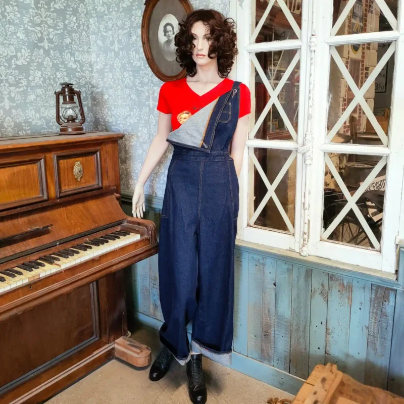 Salopette WW2 en Jean modèle femme