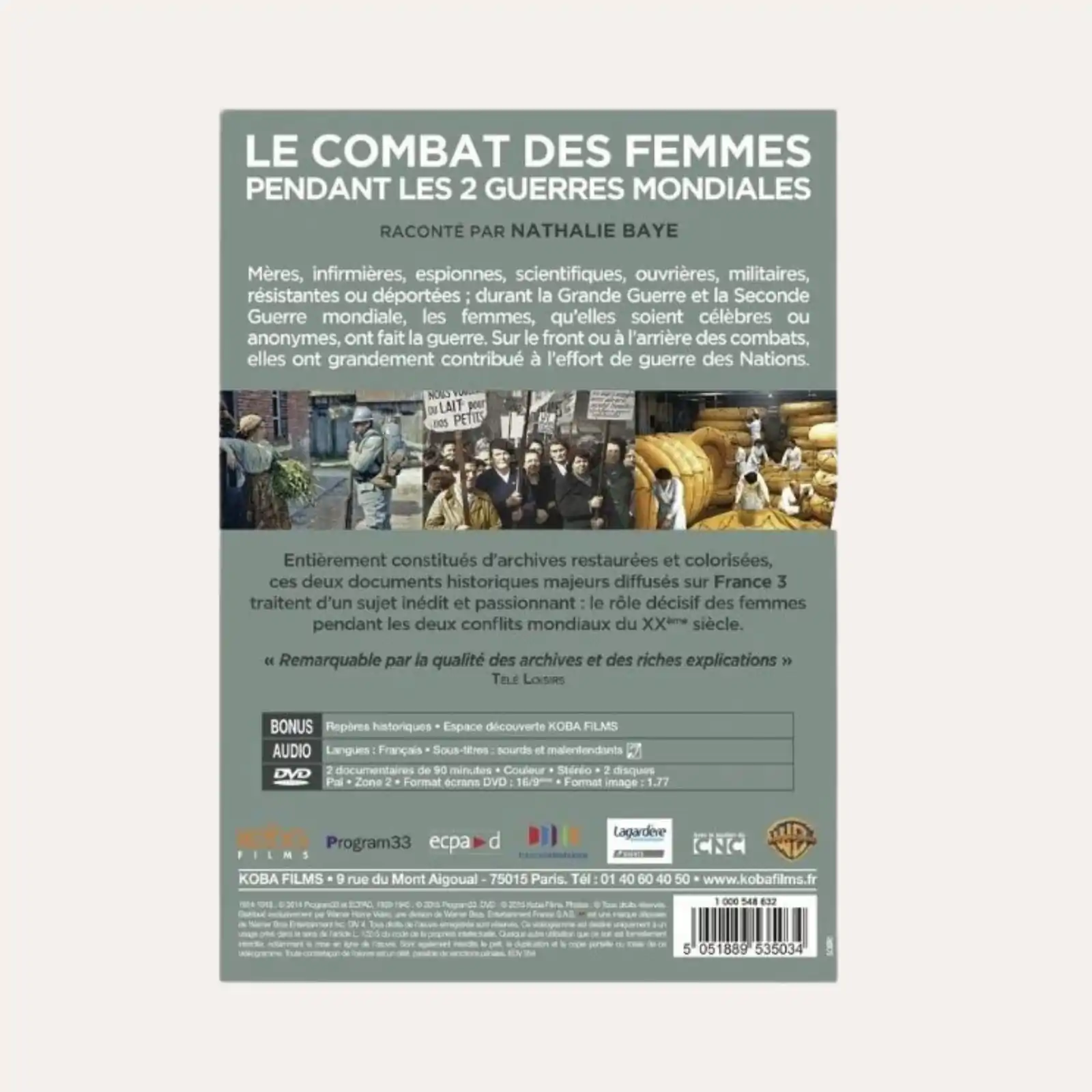 Elles étaient en guerre : 1914-1918 et 1939-1945 – Coffret 2 DVD