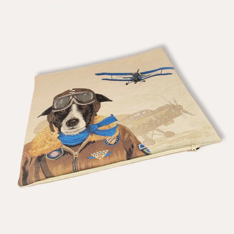 housse coussin chien pilote