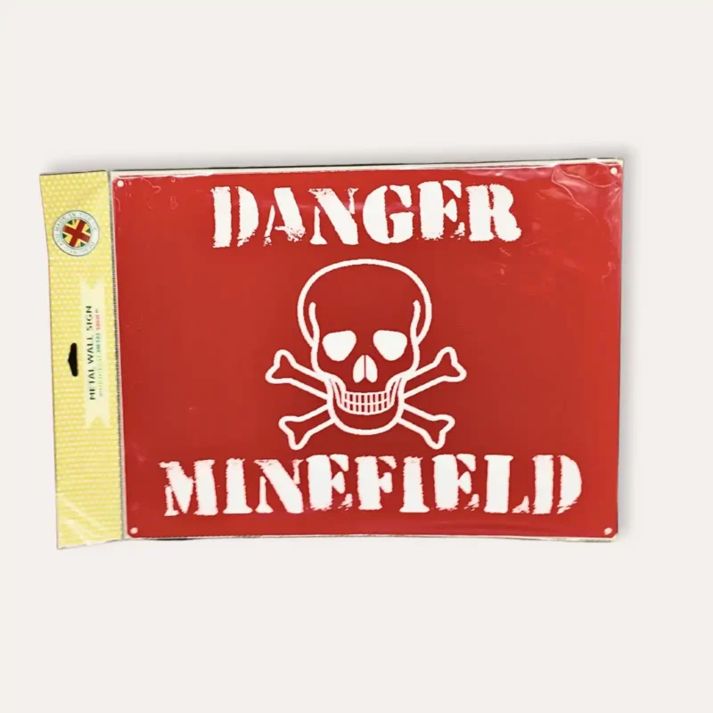Plaque métal danger minified