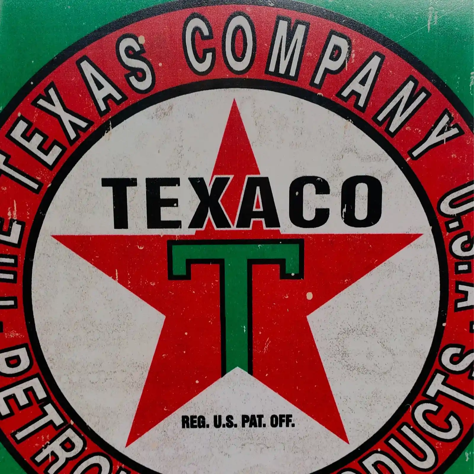Plaque métal vintage Texaco