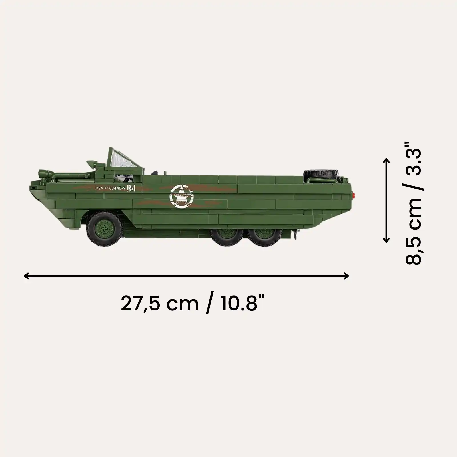 Dukw amphibia dimensions