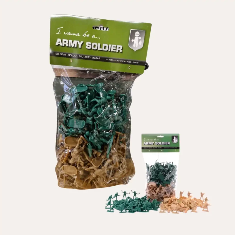 100 figurines de soldats de la Seconde guerre mondiale en plastique
