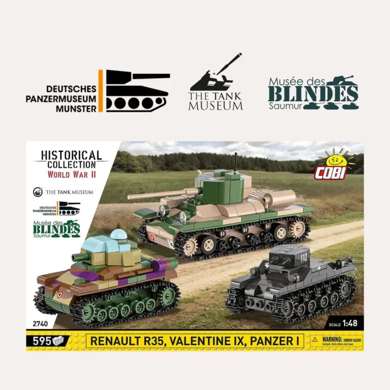 Renault R35 - Valentine IX - Panzer I