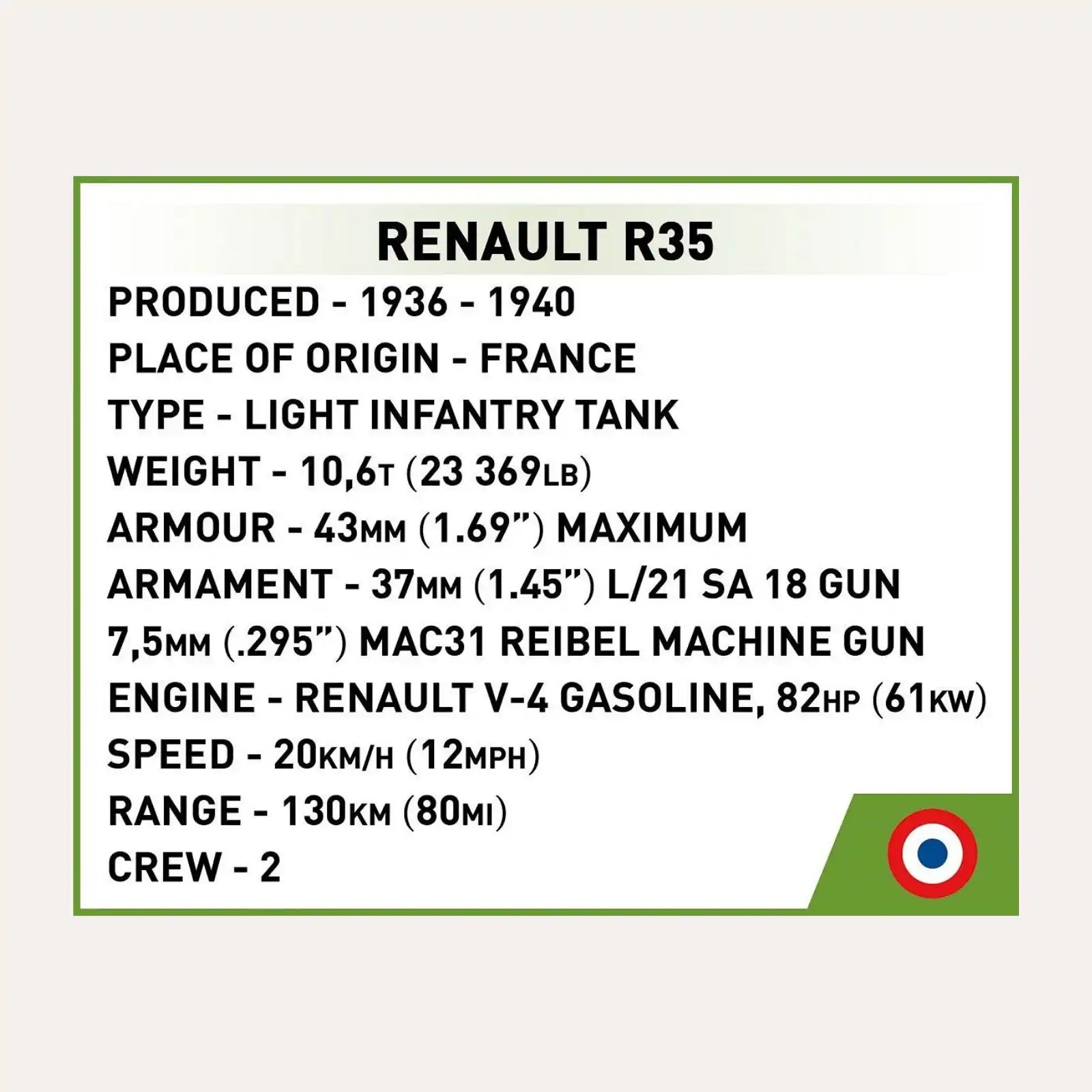Renault R35 - Valentine IX - Panzer I