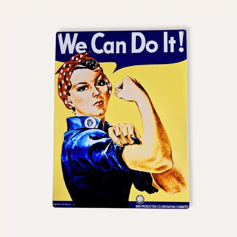 Plaque décorative Rosie la riveteuse We can do it