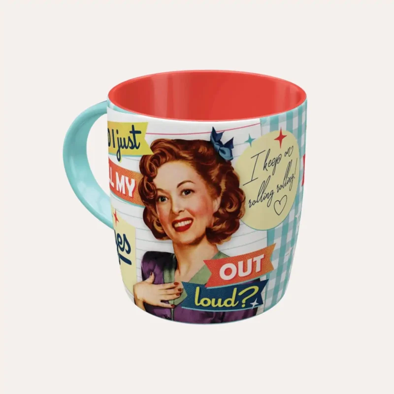 Mug céramique vintage - Did I just roll my eyes out loud