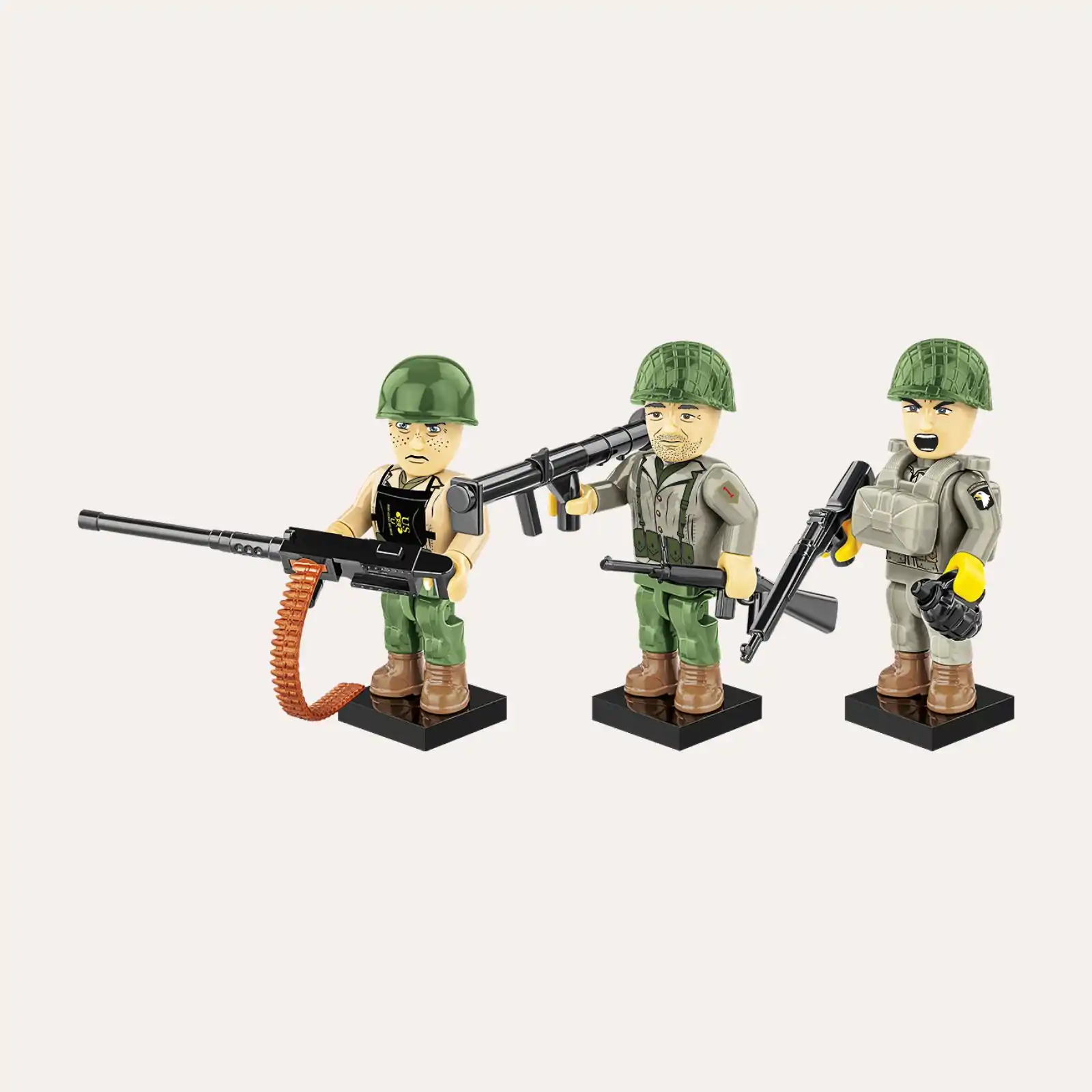 3 Figurines Soldats COBI 2054