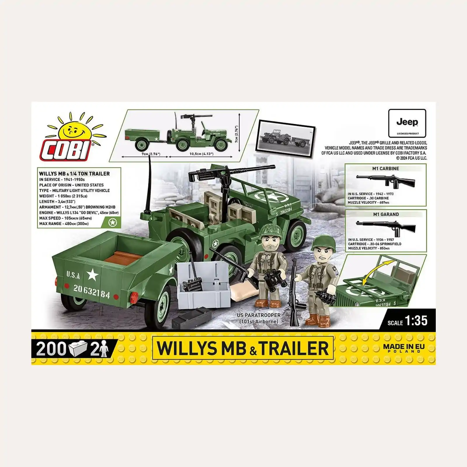 Jeep willys trailer COBI 2297