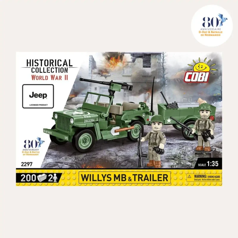 Jeep willys trailer COBI 2297 Collection DDAY80