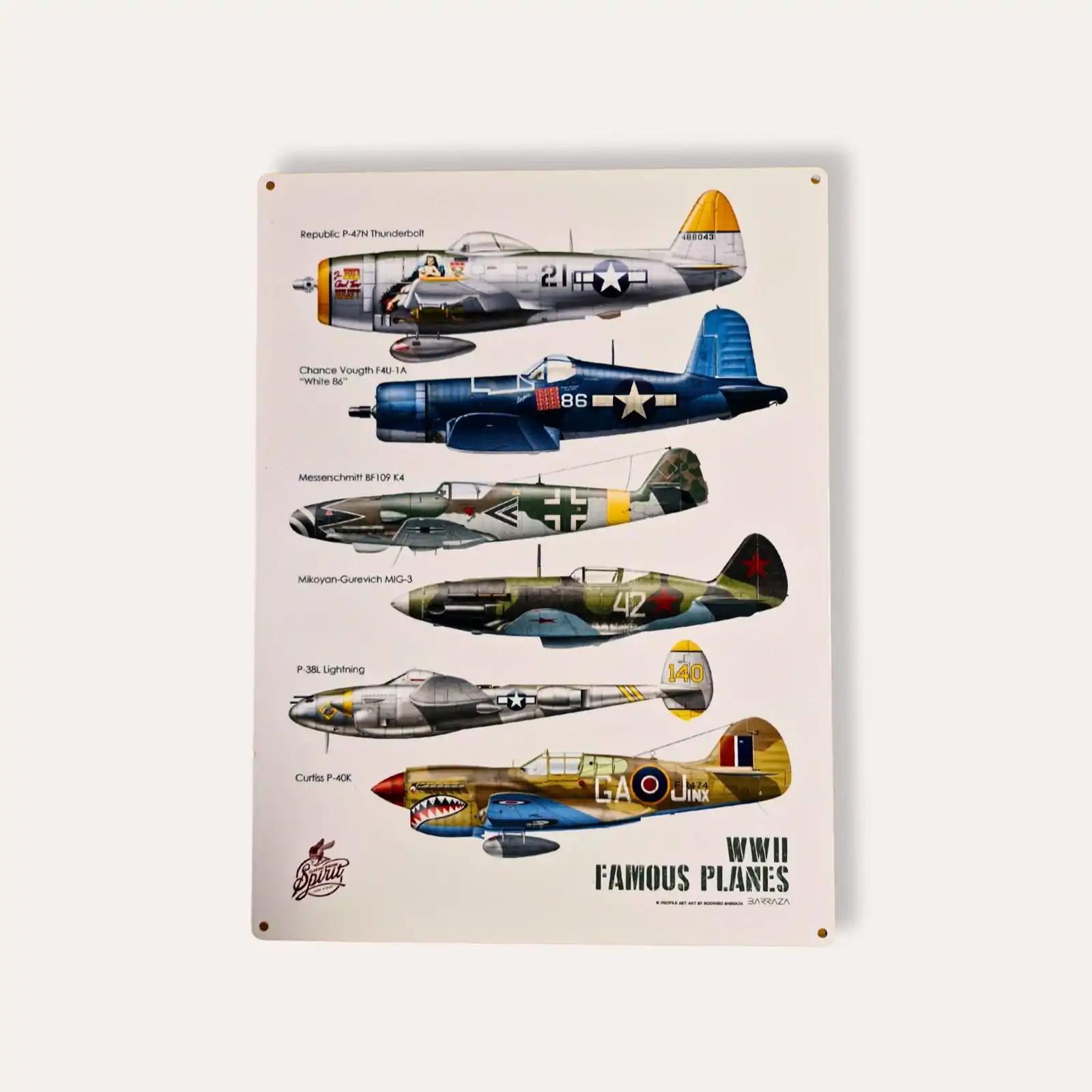 Plaque déco chasseurs fighters
