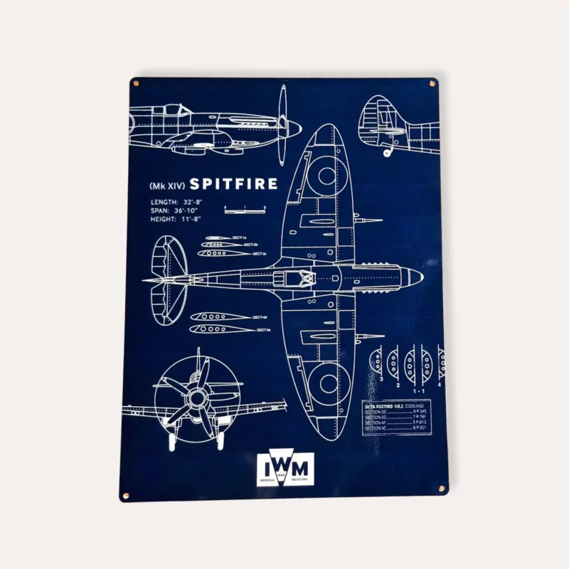 Plaque déco IWM Spitfire tecnical
