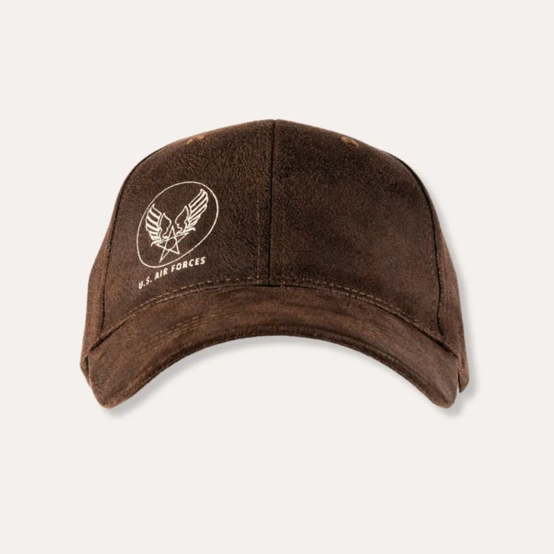 Casquette de baseball US Air Force aspect cuir