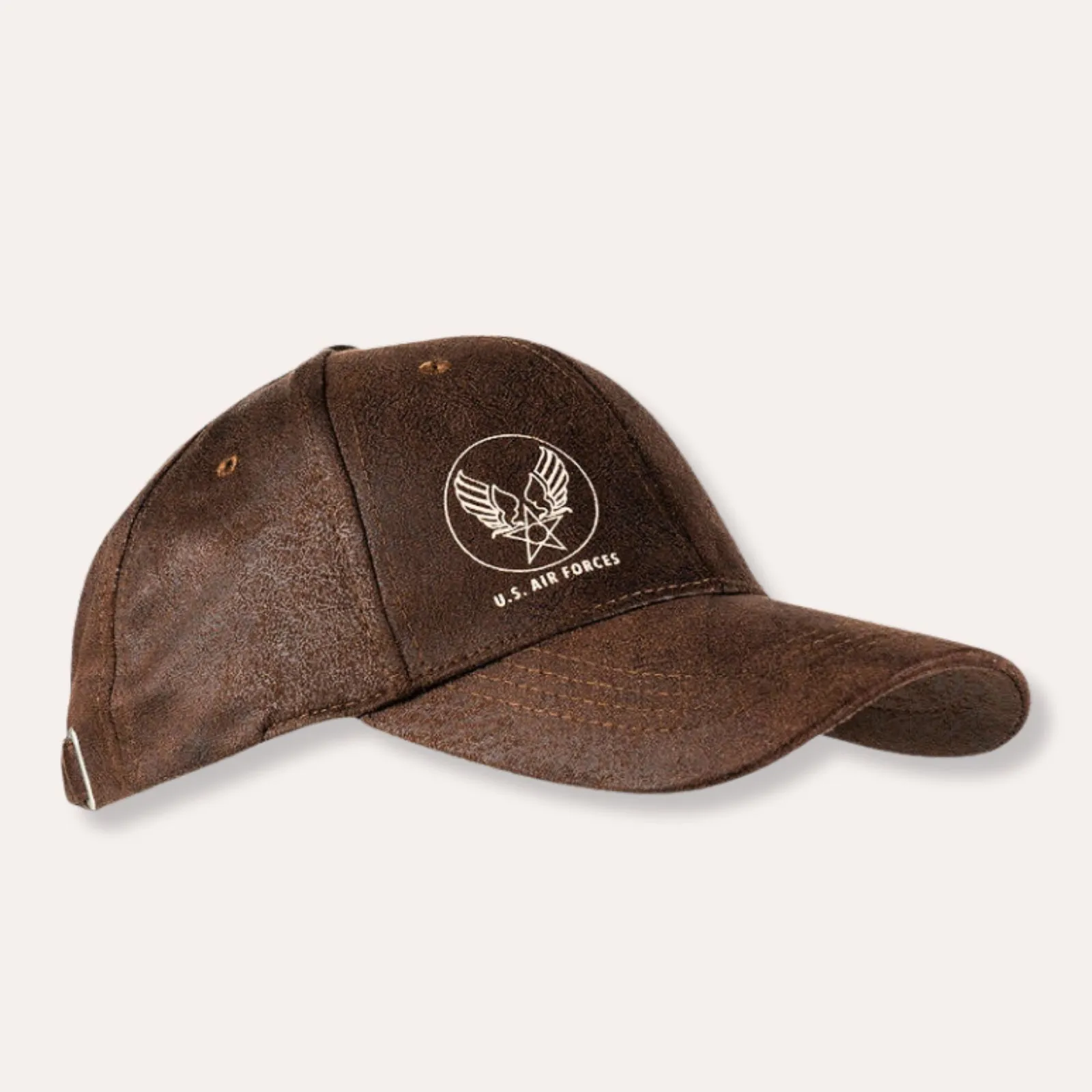 Casquette de baseball US Air Force aspect cuir – Image 2