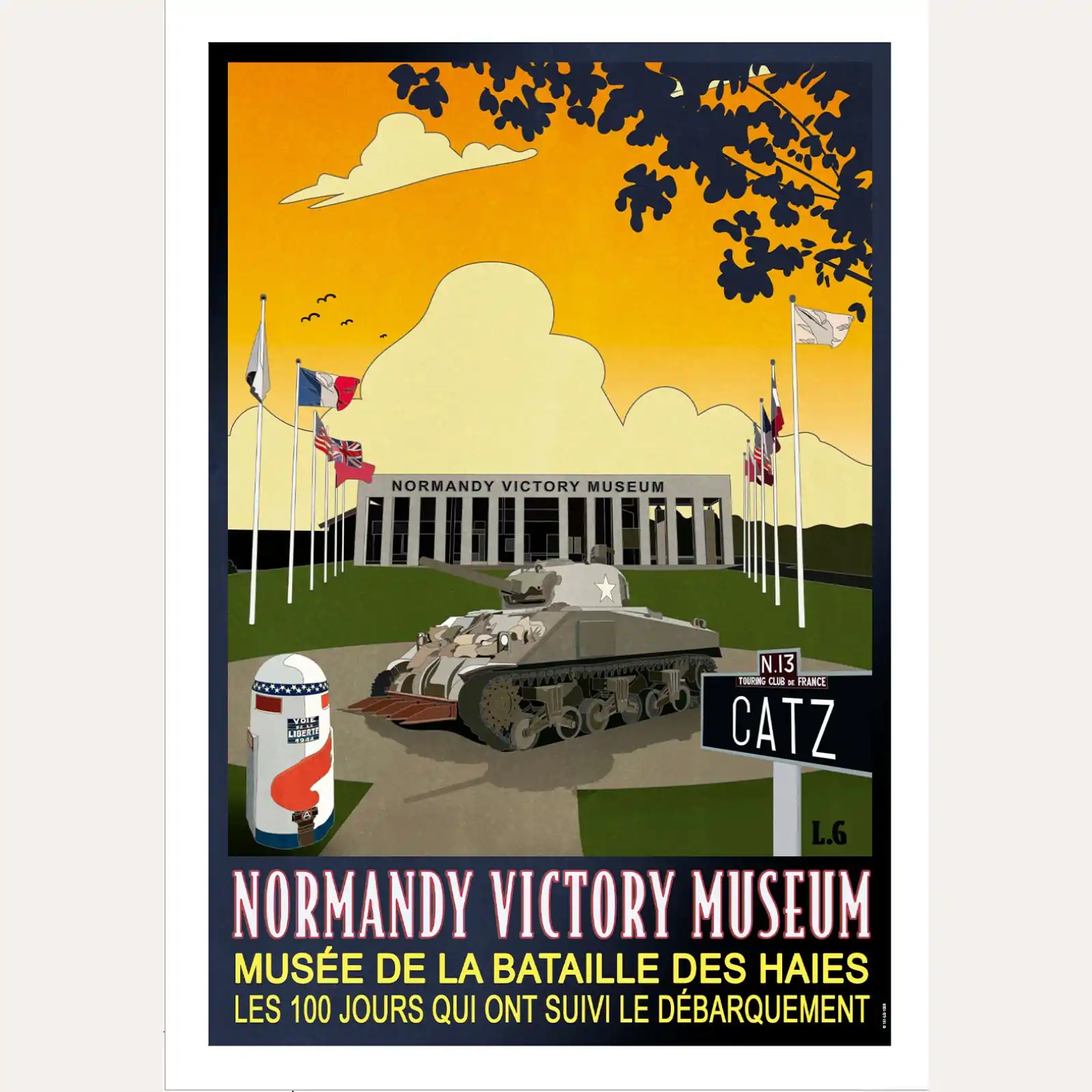 Affiche commémorative du Normandy Victory Museum