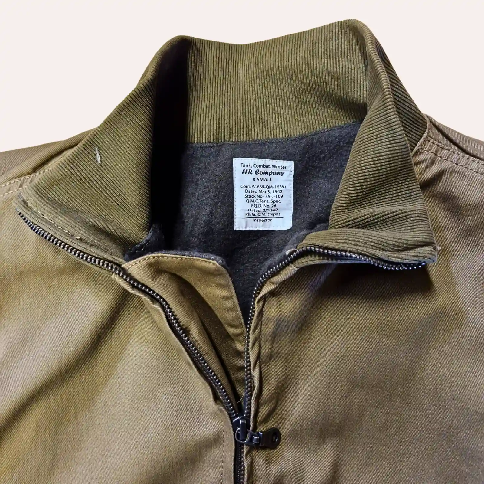 Blouson tankiste repro US WW2