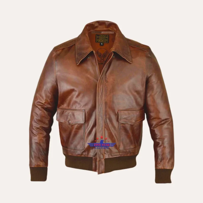 Blouson A2 aviateur US - Bronco Five star leather