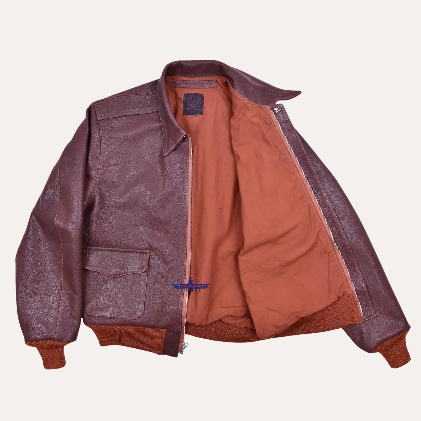 Veste en cuir A2 - Five Star Leather