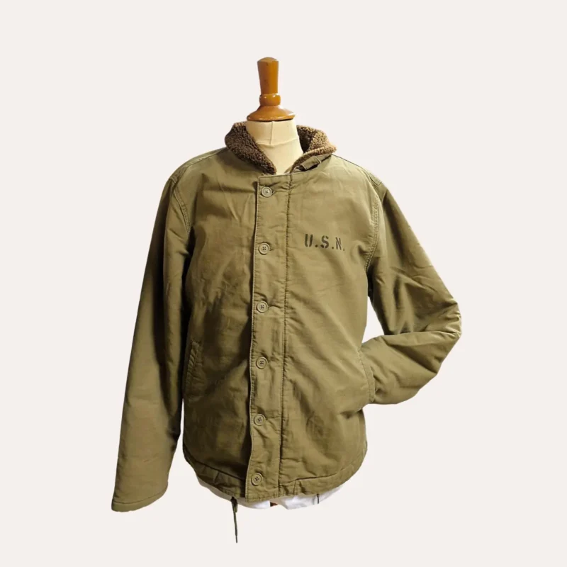 Veste kaki US Navy Deck N1 - Reproduction WW2
