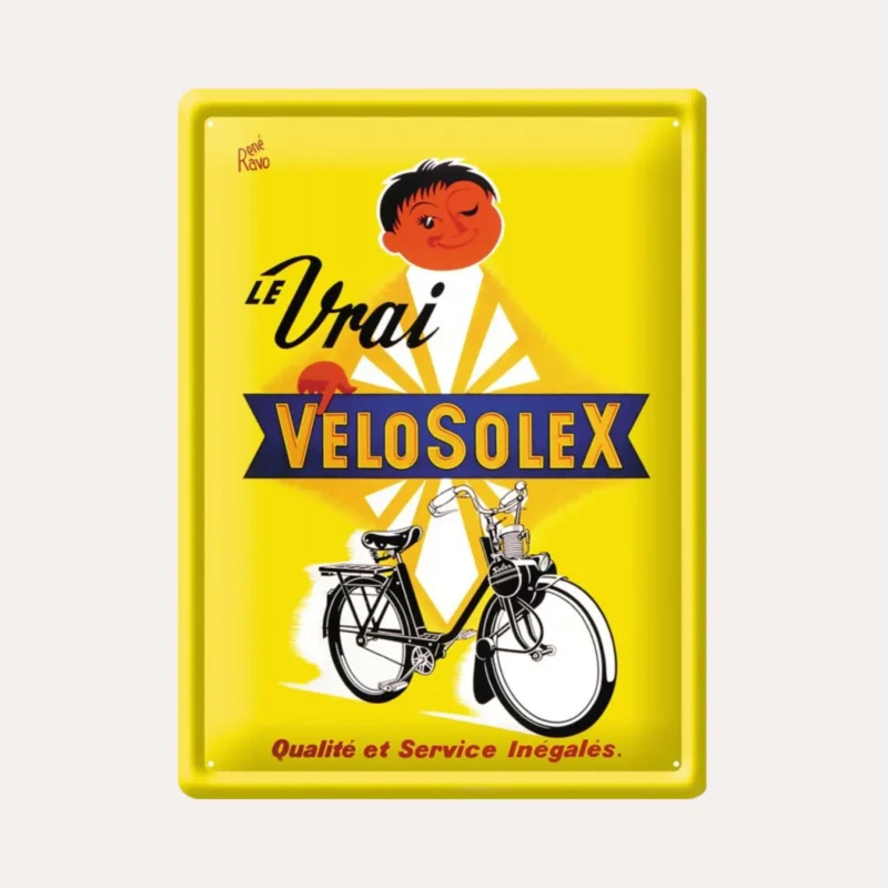 Plaque décorative métal vintage - Vélosolex