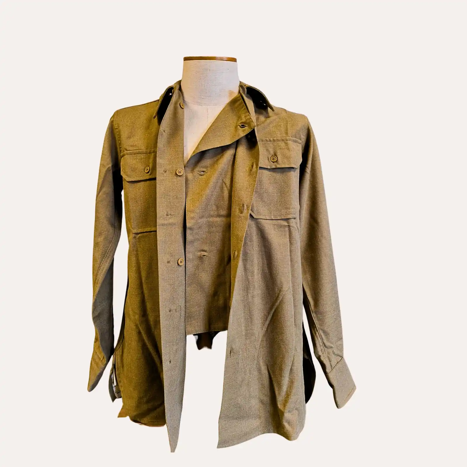 Chemise en laine moutarde M37 – Reproduction WW2